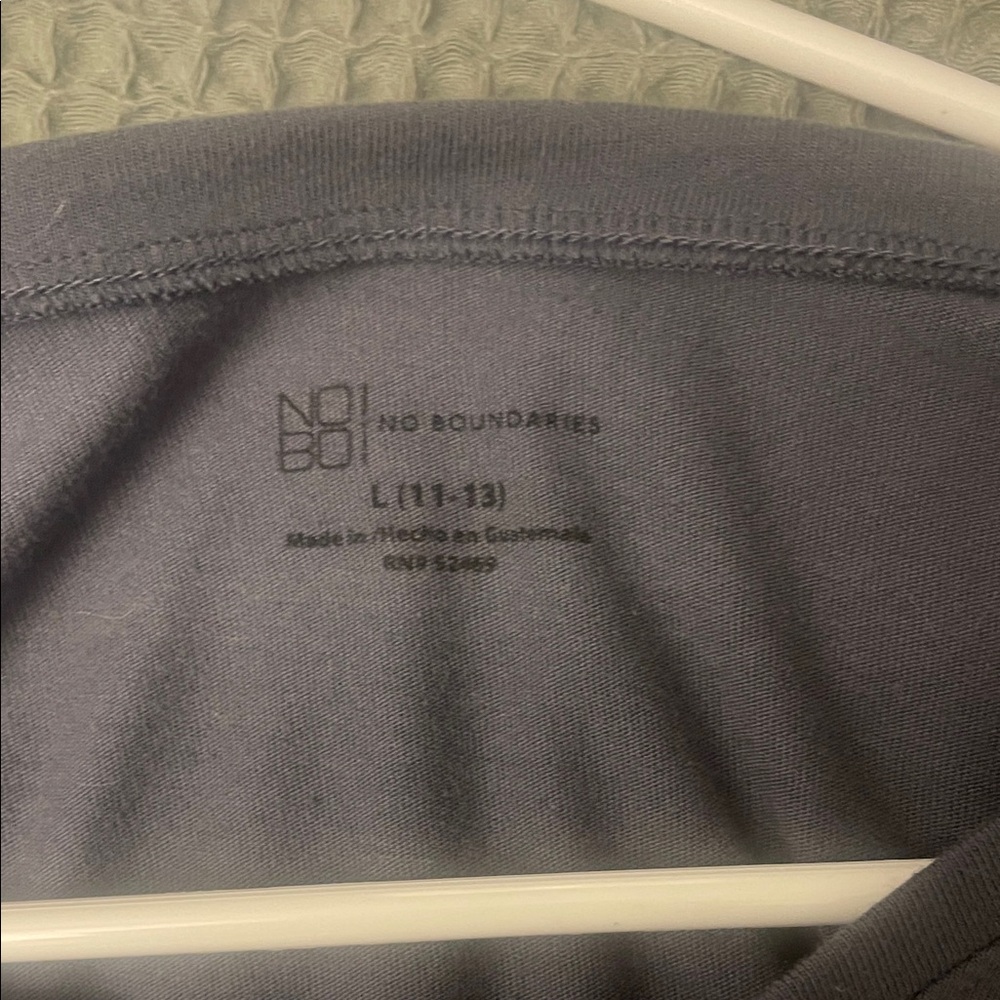 Women's Long-Sleeve Crewneck Top -Blueish Gray - Picture 3 of 3